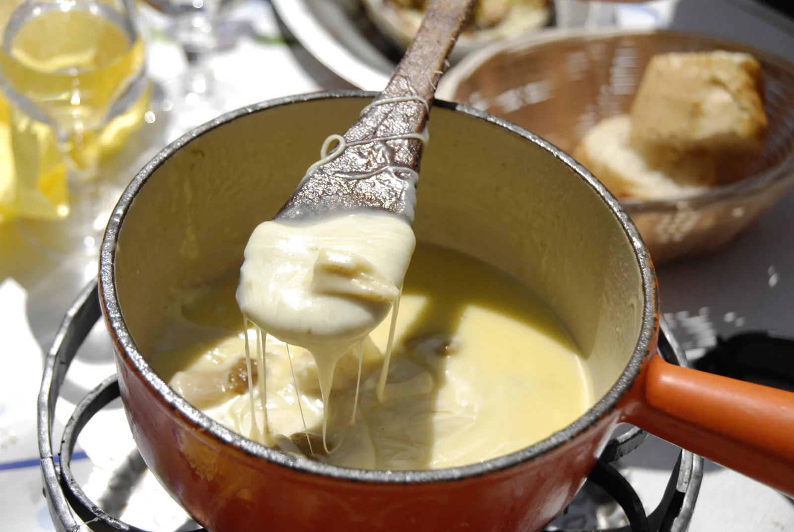 Savoyisches Käsefondue mit Pilzen