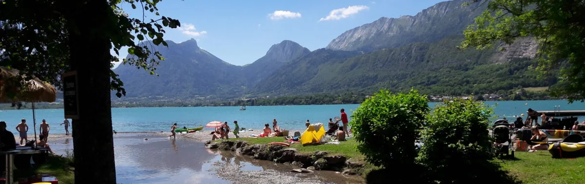 Plage d’Angon — Lakeside beach