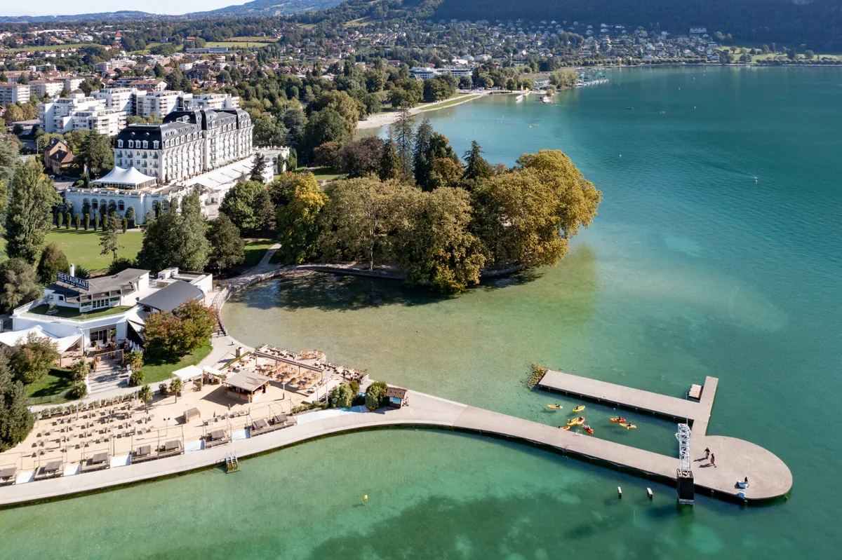 Plage de l’Impérial — Lakeside beach